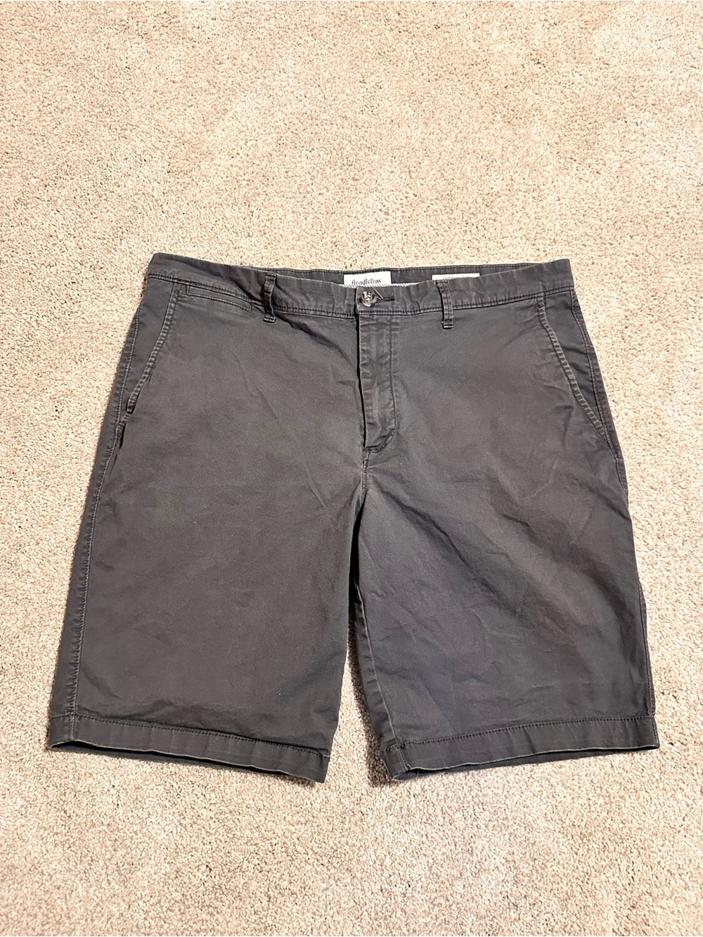 Goodfellow & Co Black Flat Front Chino Shorts
